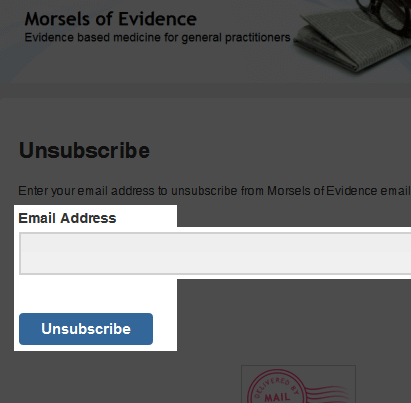 How to unsubscribe from the mailing list